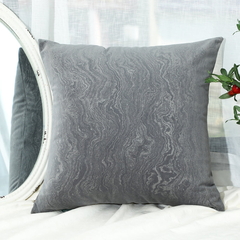 Mercer41 Crushed Velvet Decorative Throw Pillow Covers For 